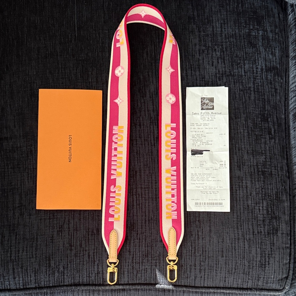 Authentic Louis Vuitton Pink and Cream Speedy 20 Crossbody Strap
